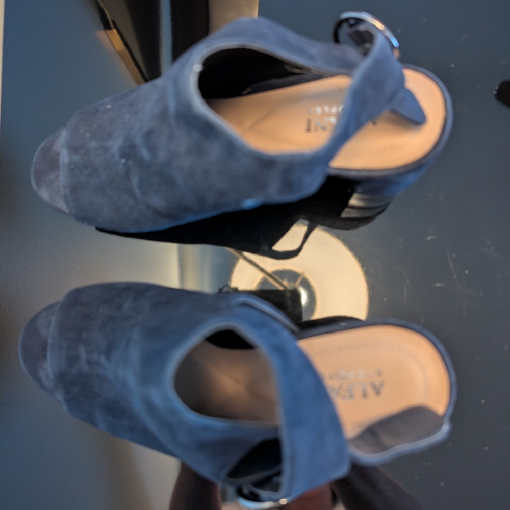 Alfani Navy Suede Women's Mules